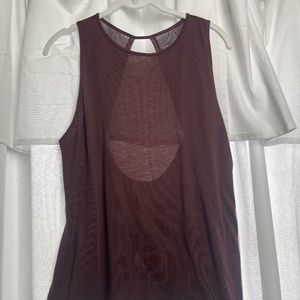 Burgundy Nike Dri Fit Tank